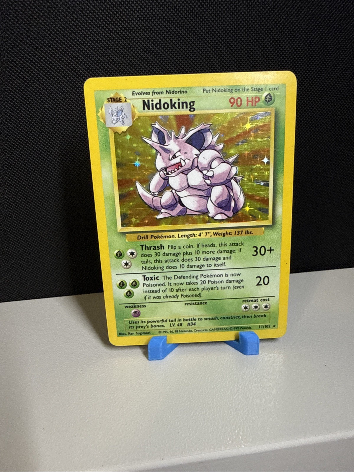 Nidoking 011/102 Base Set Holo
