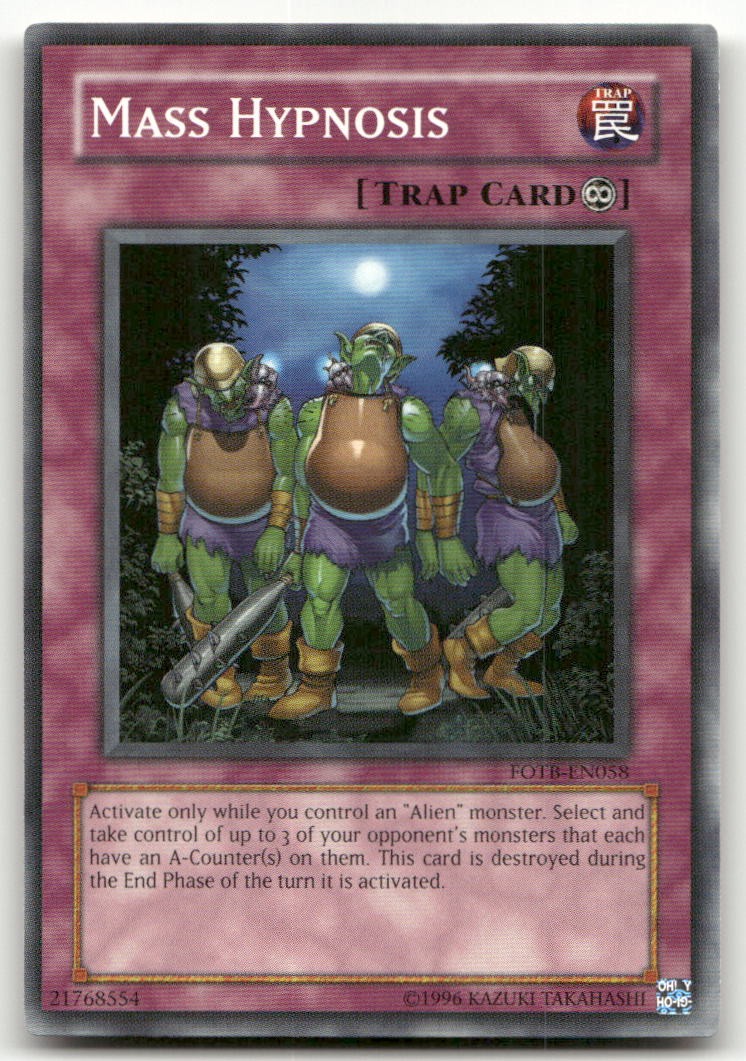 Mass Hypnosis #FOTB-EN058 (LP) Force of the Breaker FOTB YuGiOh