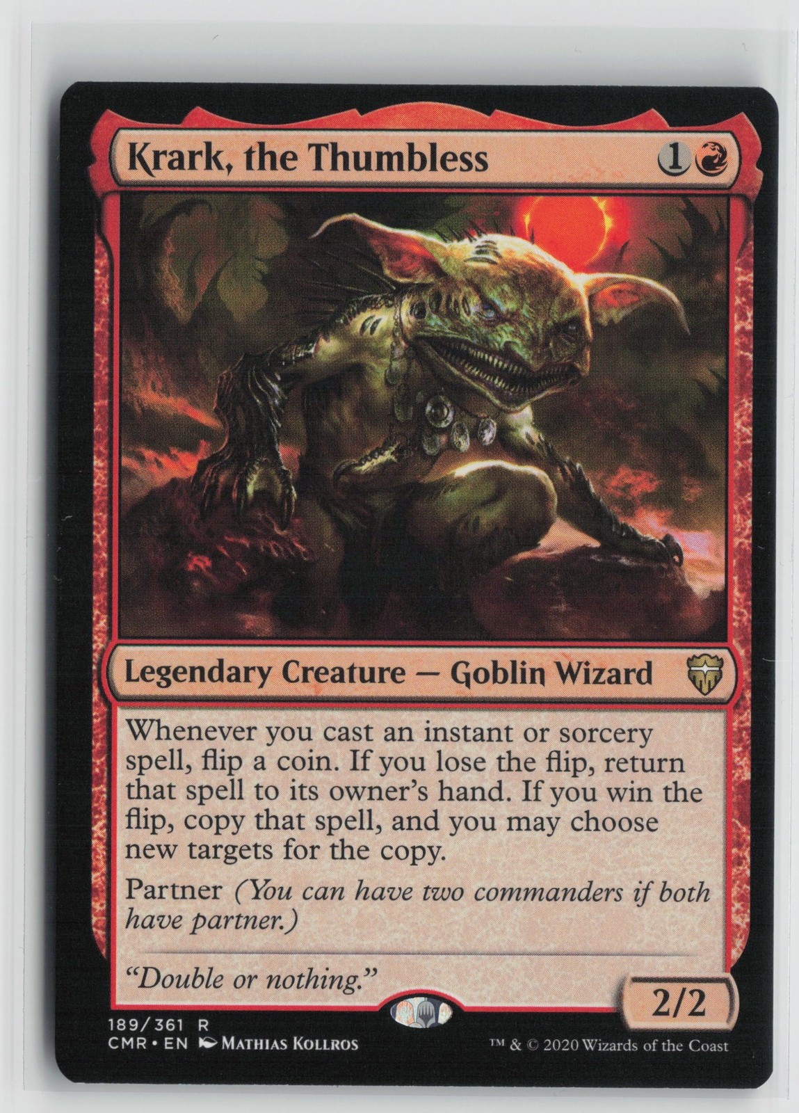 Krark, the Thumbless R Commander Legends 189 NM
