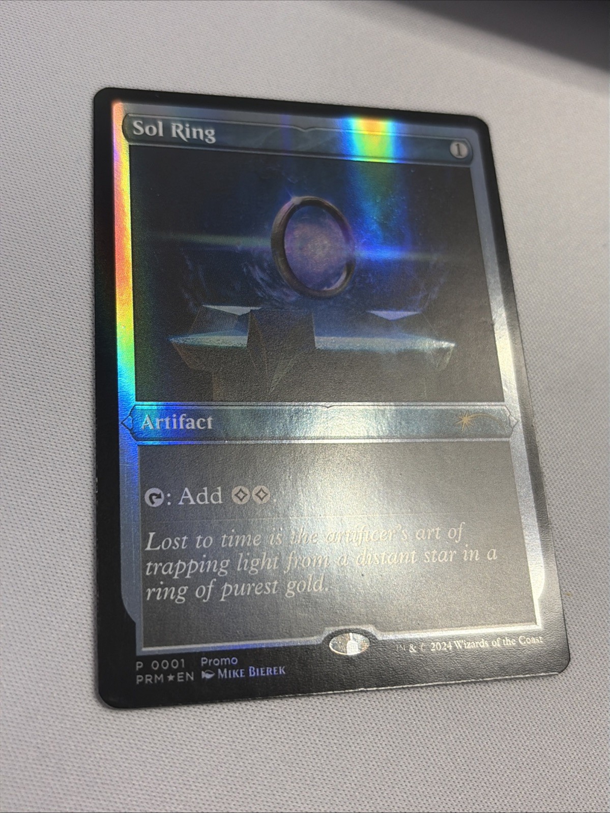 Sol Ring Double Rainbow Foil Promo Bab Foundation Nm