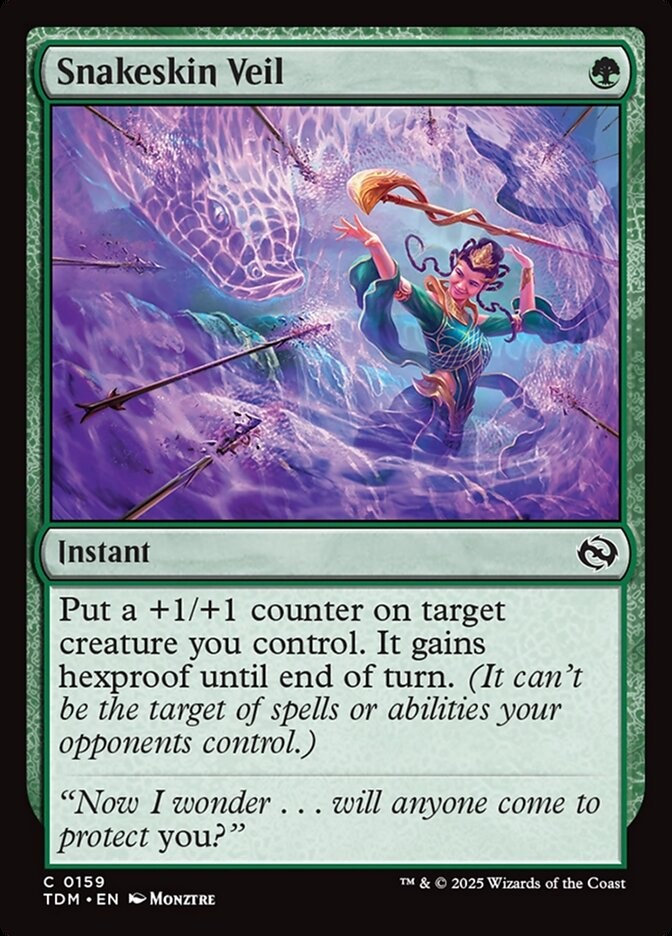 Snakeskin Veil (159) Tarkir: Dragonstorm TDM MTG Magic
