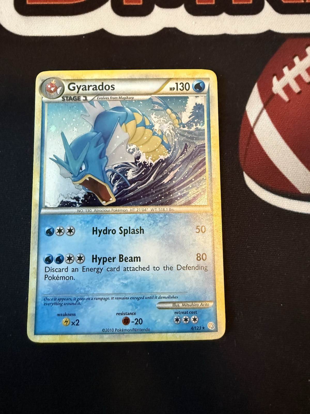 🌊Gyarados – 4/123 – 💎Cosmos Holo💎 Pokemon HeartGold & SoulSilver