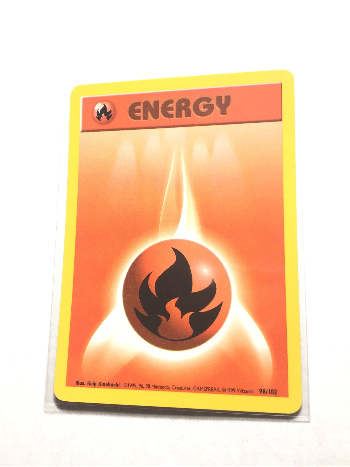 FIRE ENERGY – 98/102 – Base Set – Pokemon Card – LP