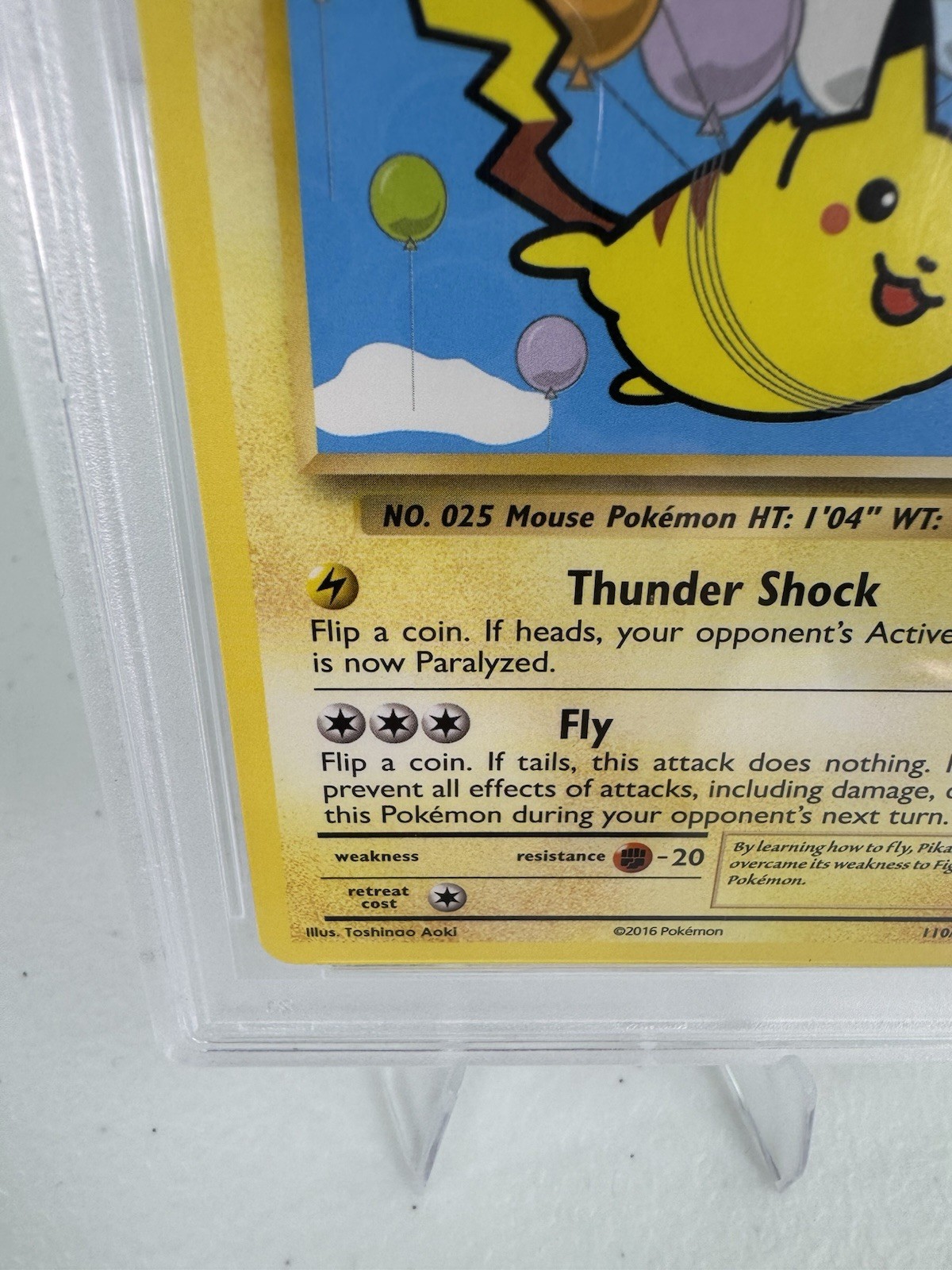 Pokémon TCG Evolutions Flying Pikachu Card 110/108 2016 Regular Card