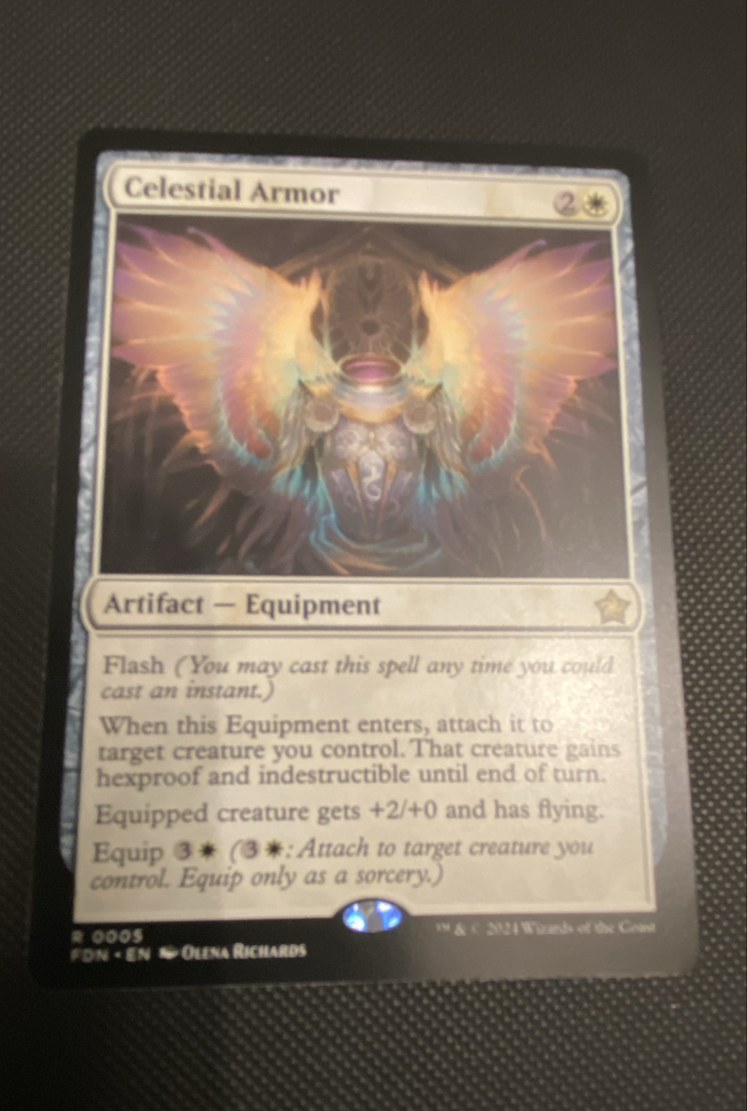 Celestial Armor Foundations MTG