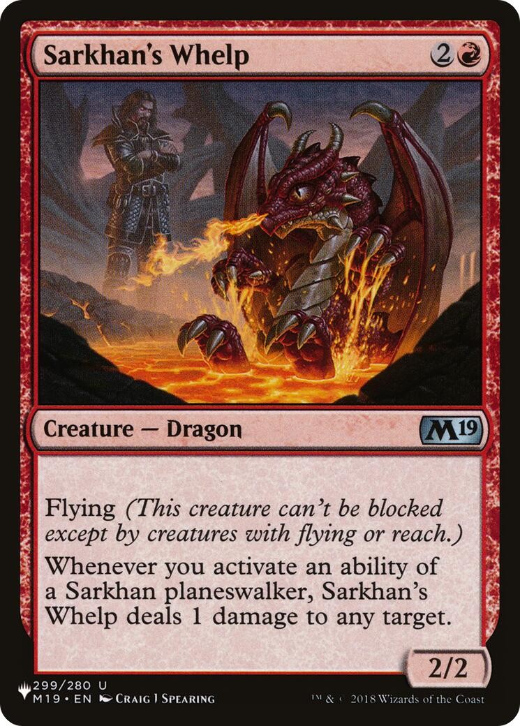 Sarkhan’s Whelp NM EN 299/280 The List Reprints