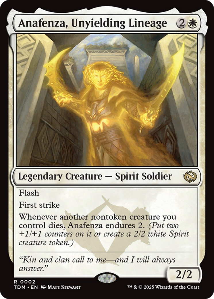 x1 Anafenza, Unyielding Lineage TDM Tarkir Dragonstorm MTG 2 RARE M/NM 1x