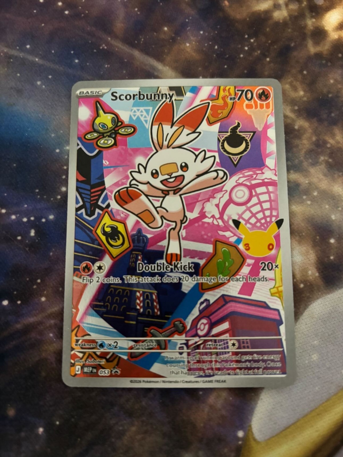 Scorbunny 053 Me: Mega Evolution Promo Holo First Partner Series 2 Pokemon NM