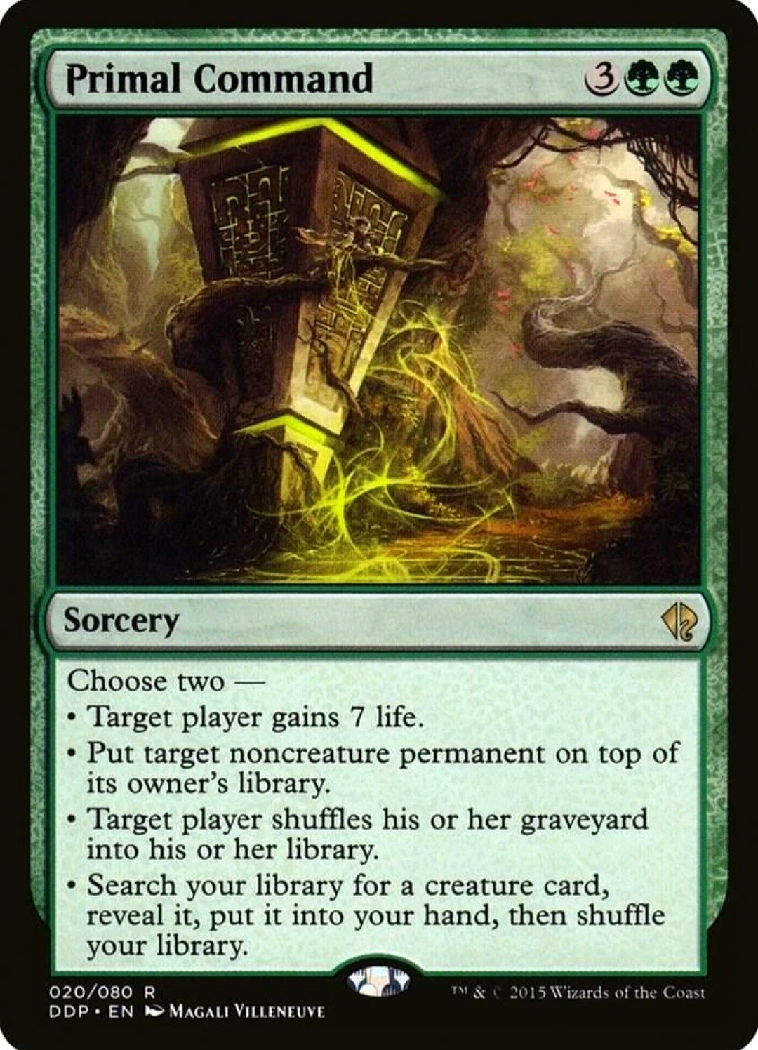 X 1 Primal Command NM-M Zendikar vs. Eldrazi 020 MTG Magic The Gathering