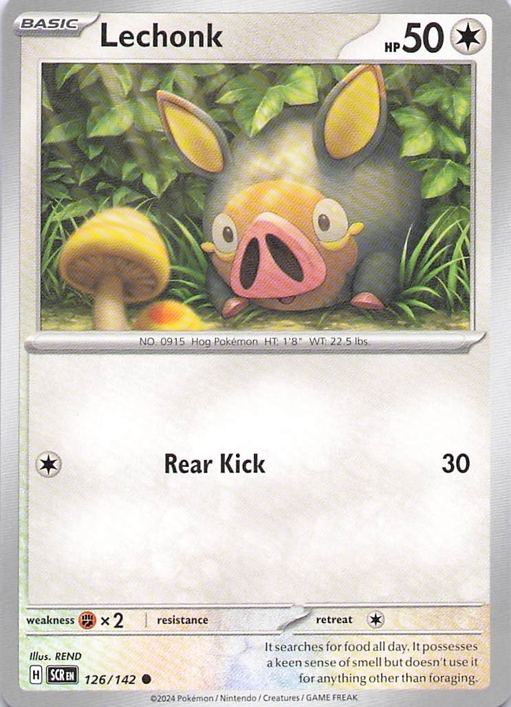 Pokemon Card – Lechonk – (126/142 – Stellar Crown)