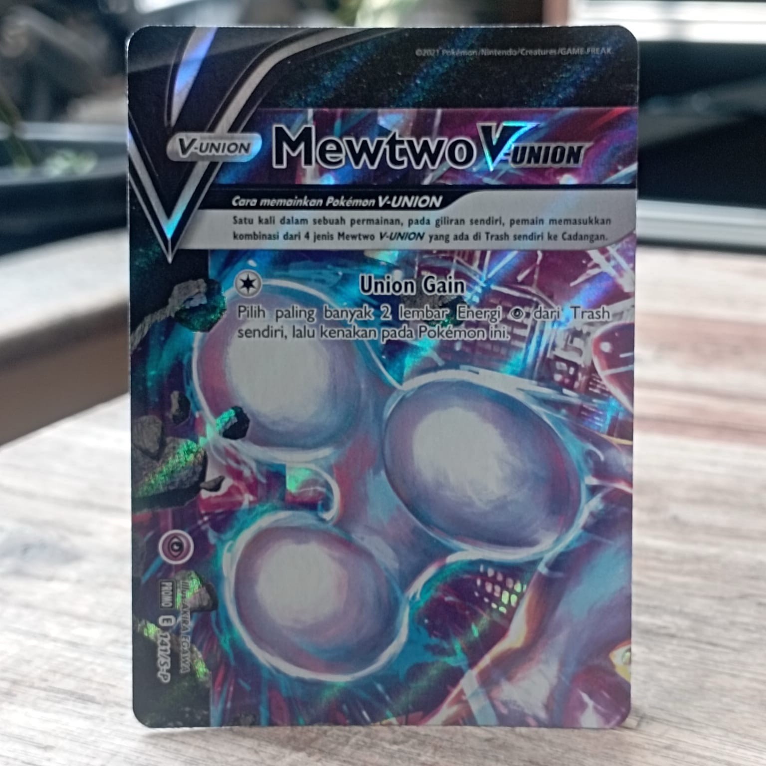 3 Sets Pokemon V-UNION Promo Mewtwo Zacian Greeninja Promo Pokemon TCG indonesia