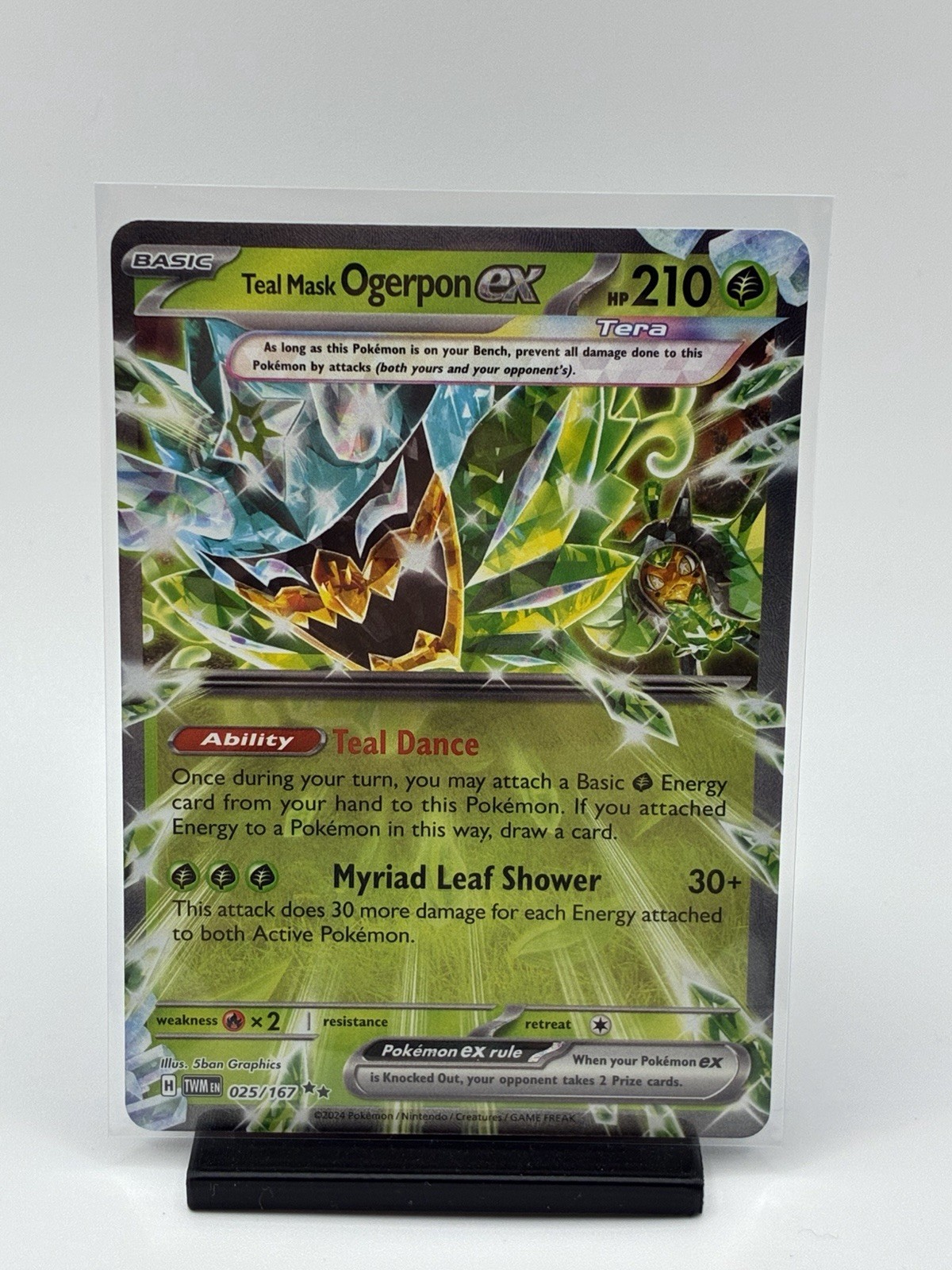 Teal Mask Ogerpon ex 025/167 Sv06: Twilight Masquerade Holo