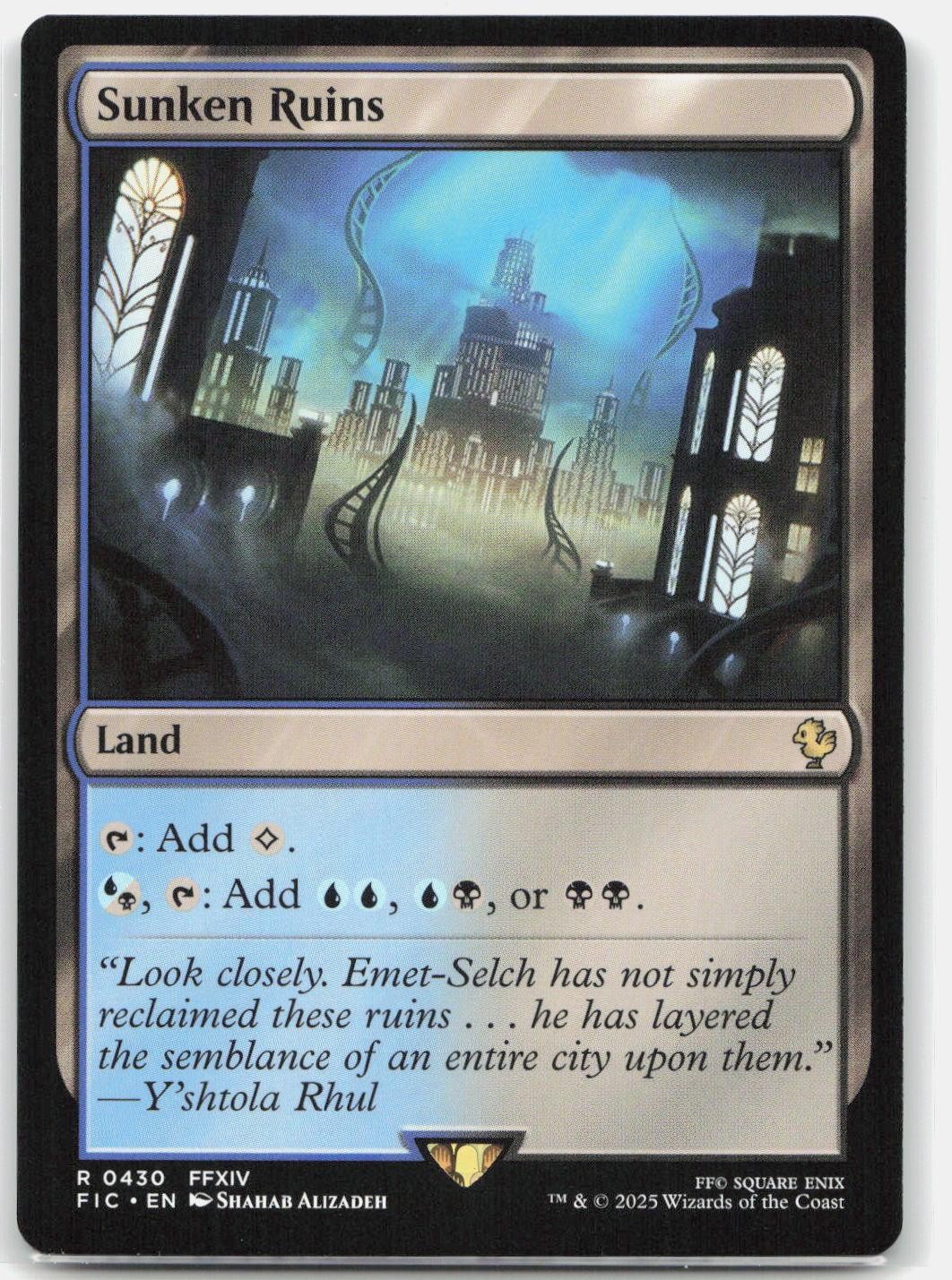 Sunken Ruins 430 R Commander: FINAL FANTASY Magic: The Gathering NM