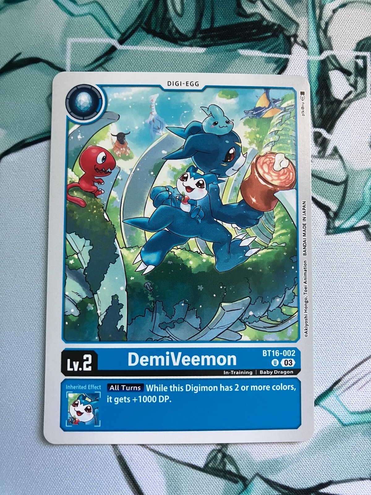 DemiVeemon BT16-002 U Digimon CCG | Beginning Observer NM