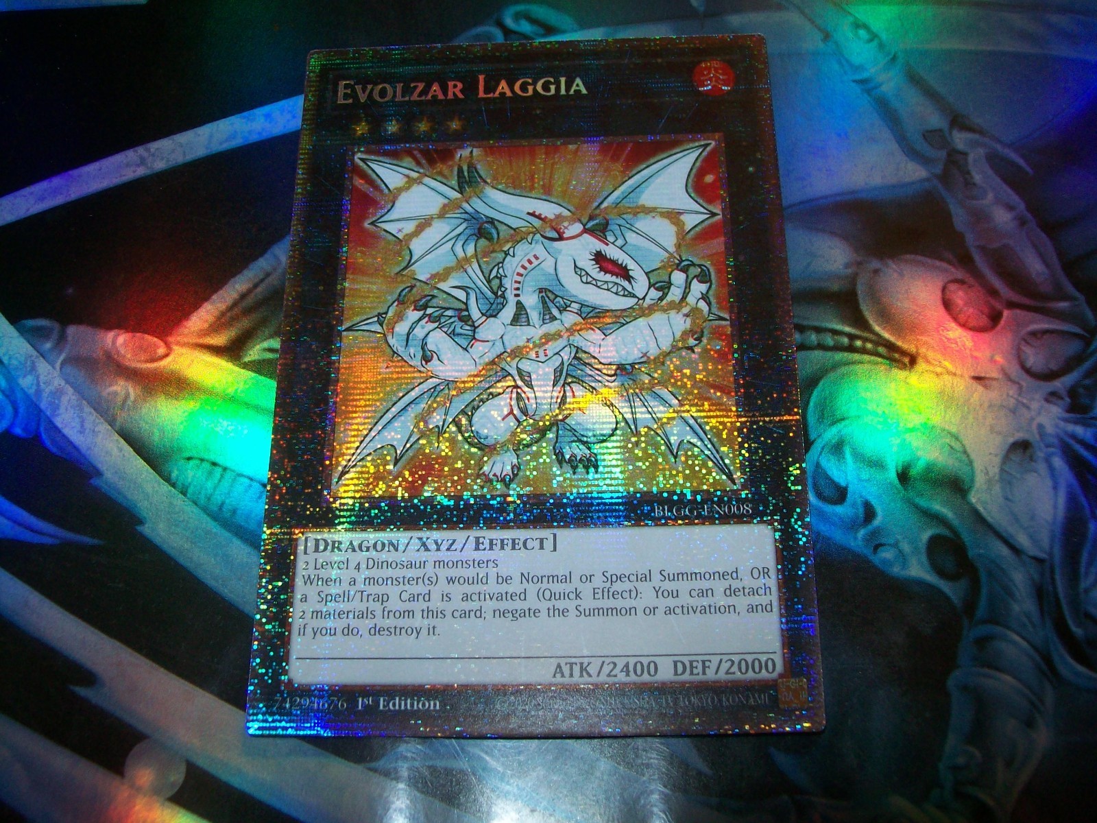 Evolzar Laggia 1st Edition Starlight Rare BLGG-EN008 Yu-Gi-Oh!
