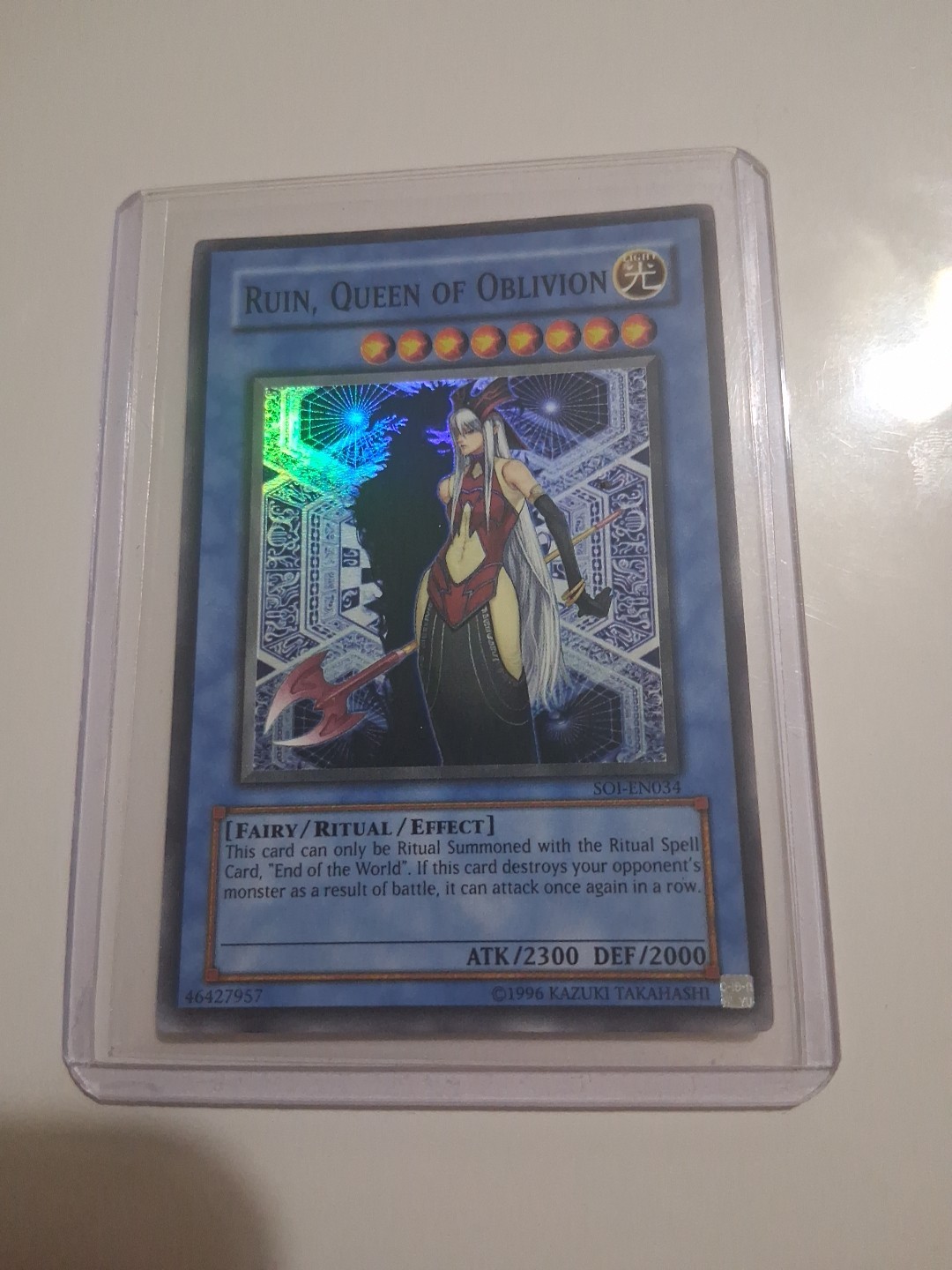 Ruin, Queen of Oblivion SOI-EN034 Shadow of Infinity Yu-Gi-Oh Tcg LP Condition