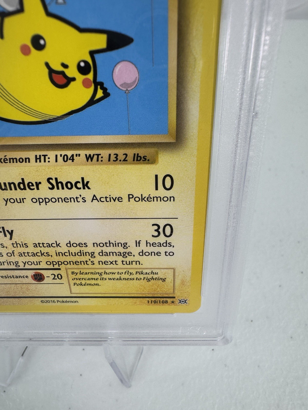 Pokémon TCG Evolutions Flying Pikachu Card 110/108 2016 Regular Card
