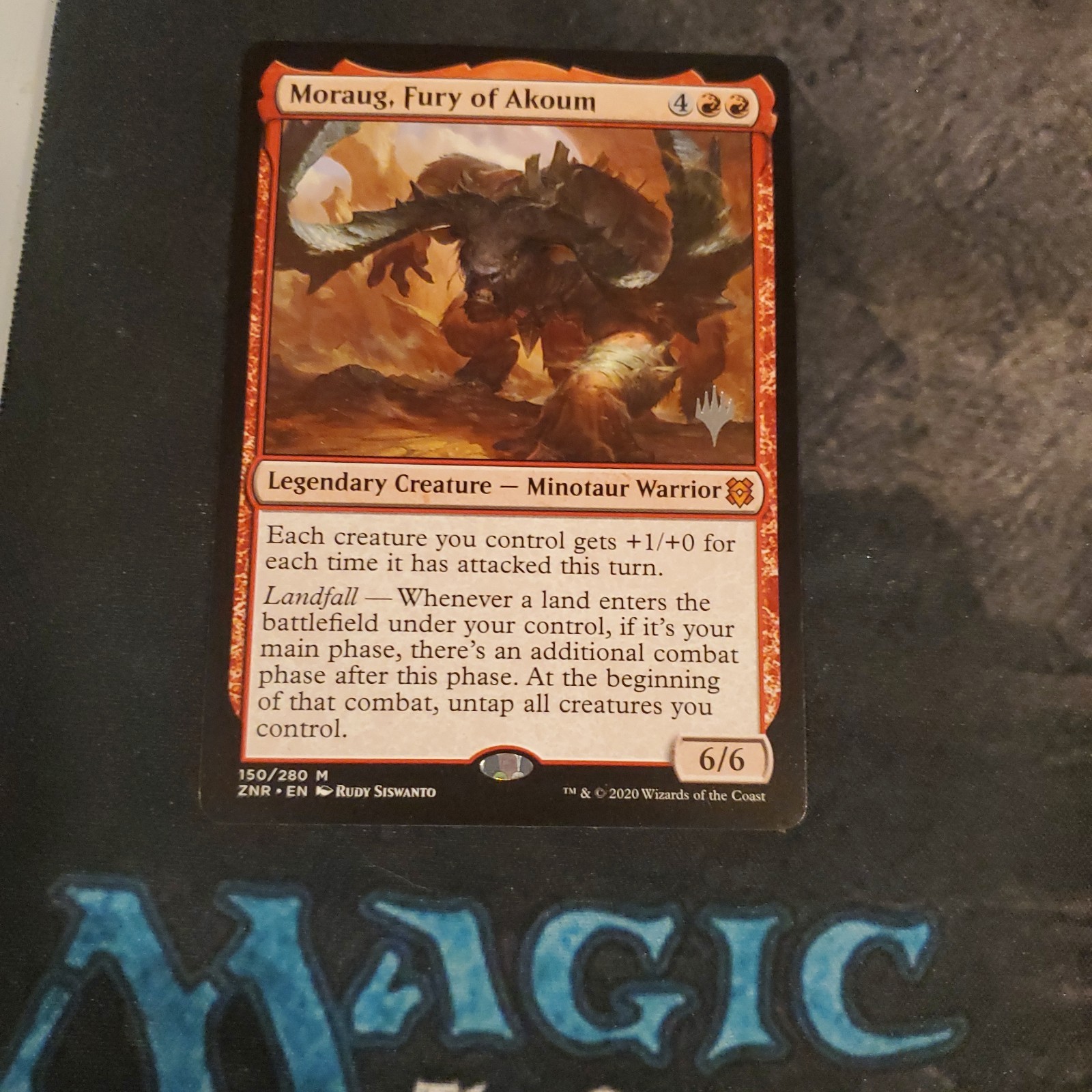 MTG Moraug, Fury of Akoum Regular ZNR 150 LP – Zendikar Rising Promo