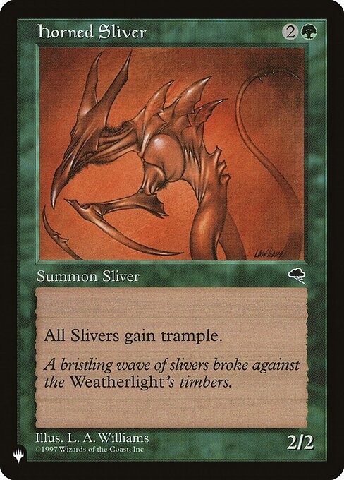Horned Sliver-The List-Retro Frame-Regular-TMP-234-NM