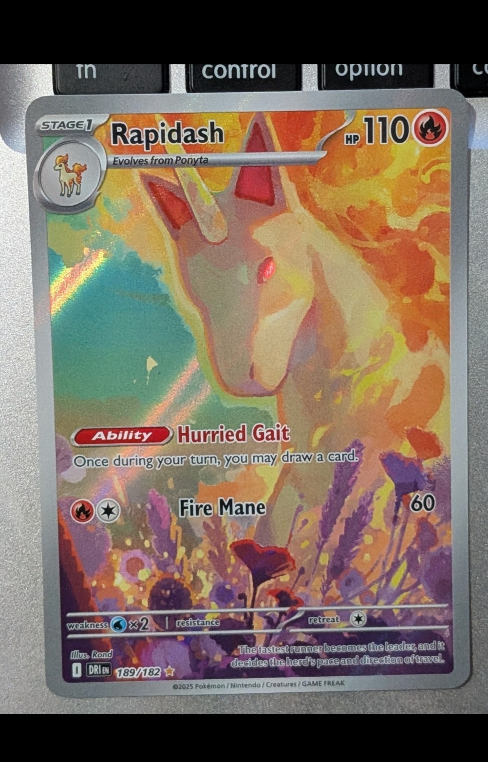Rapidash 189/182 Sv10: Destined Rivals Holo