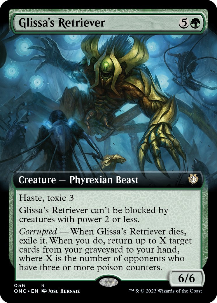 NM – Glissa’s Retriever (Extended Art) [ONC – 56] Commander: Phyrexia: All Wi…