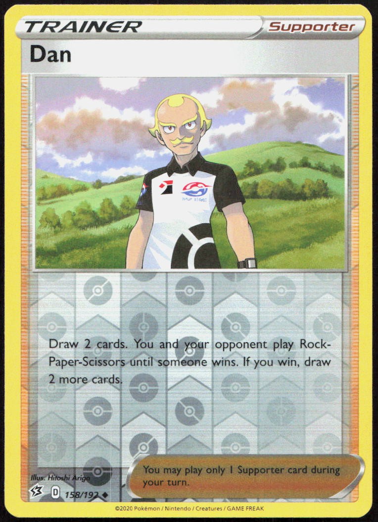 Dan 158/192 Uncommon Rebel Clash Pokemon Reverse Holo Near Mint