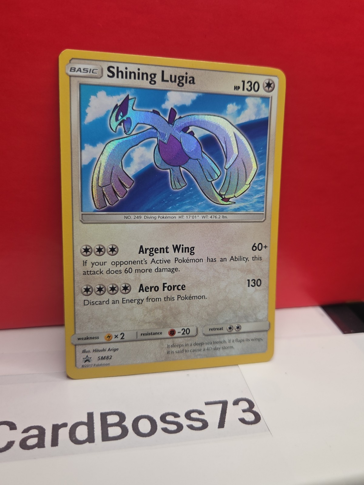 🔥 🌟 Shining Lugia – SM82 – Pokemon Sun & Moon Promo Ultra Rare Card
