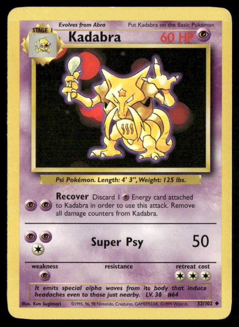 Base Set #032/102 Kadabra