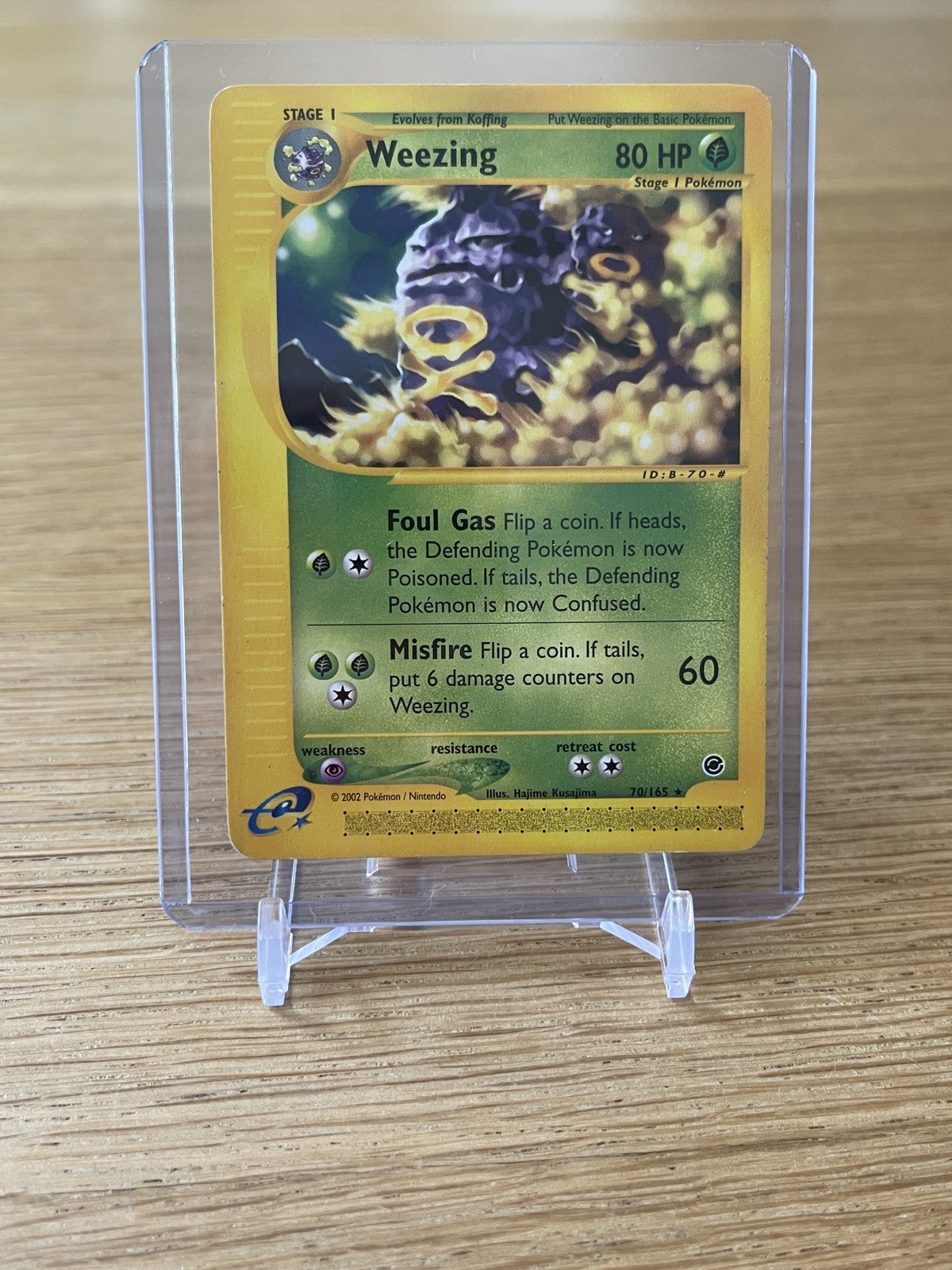 Pokemon TCG – Weezing 70/165 Expedition – Non Holo Rare – 2002