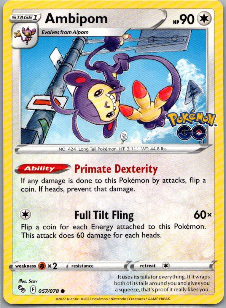 Ambipom 057/078 Normal PGO Scav LP-NM