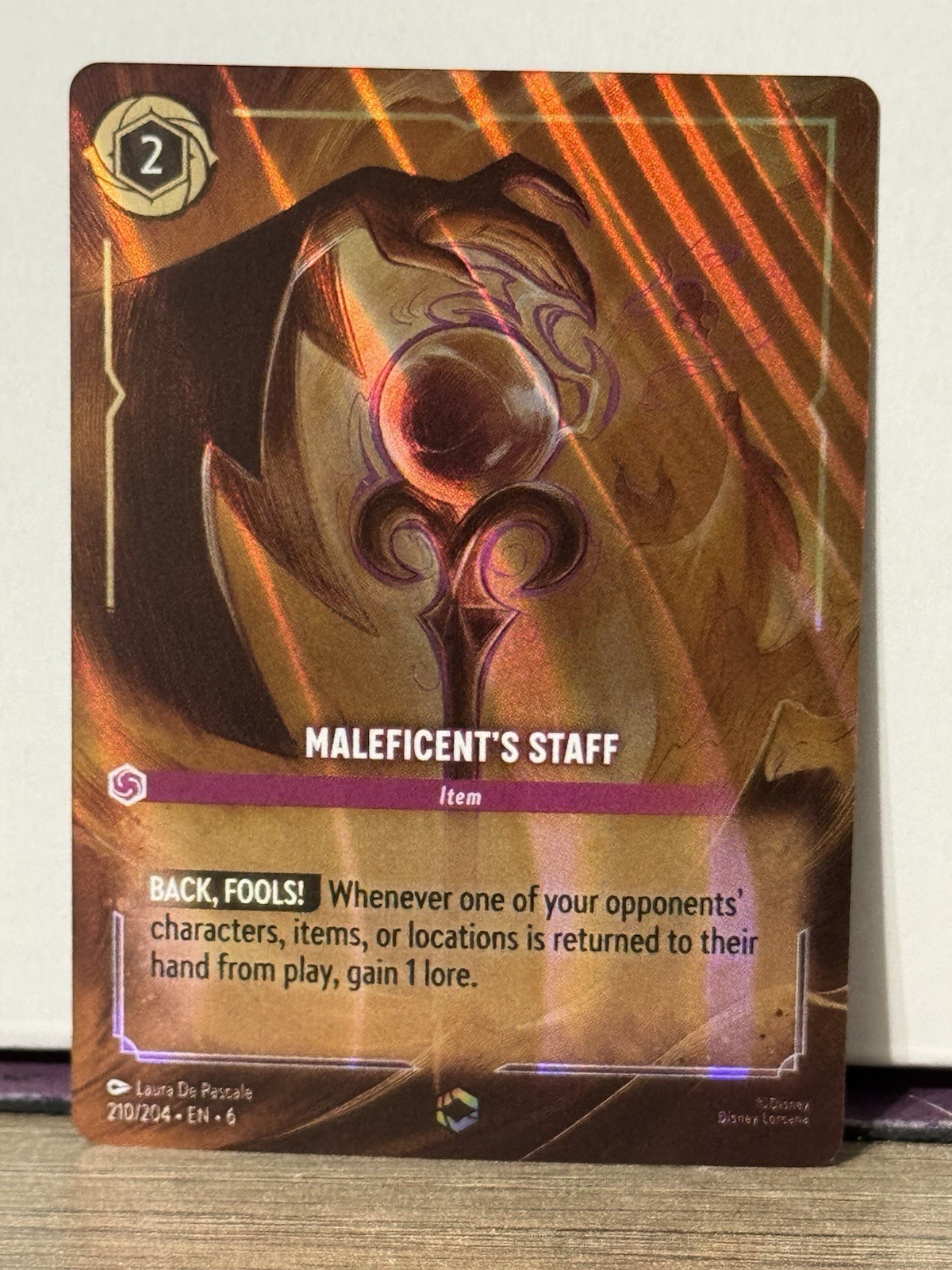Maleficent’s Staff (Enchanted) 210/204 Azurite Sea Holo