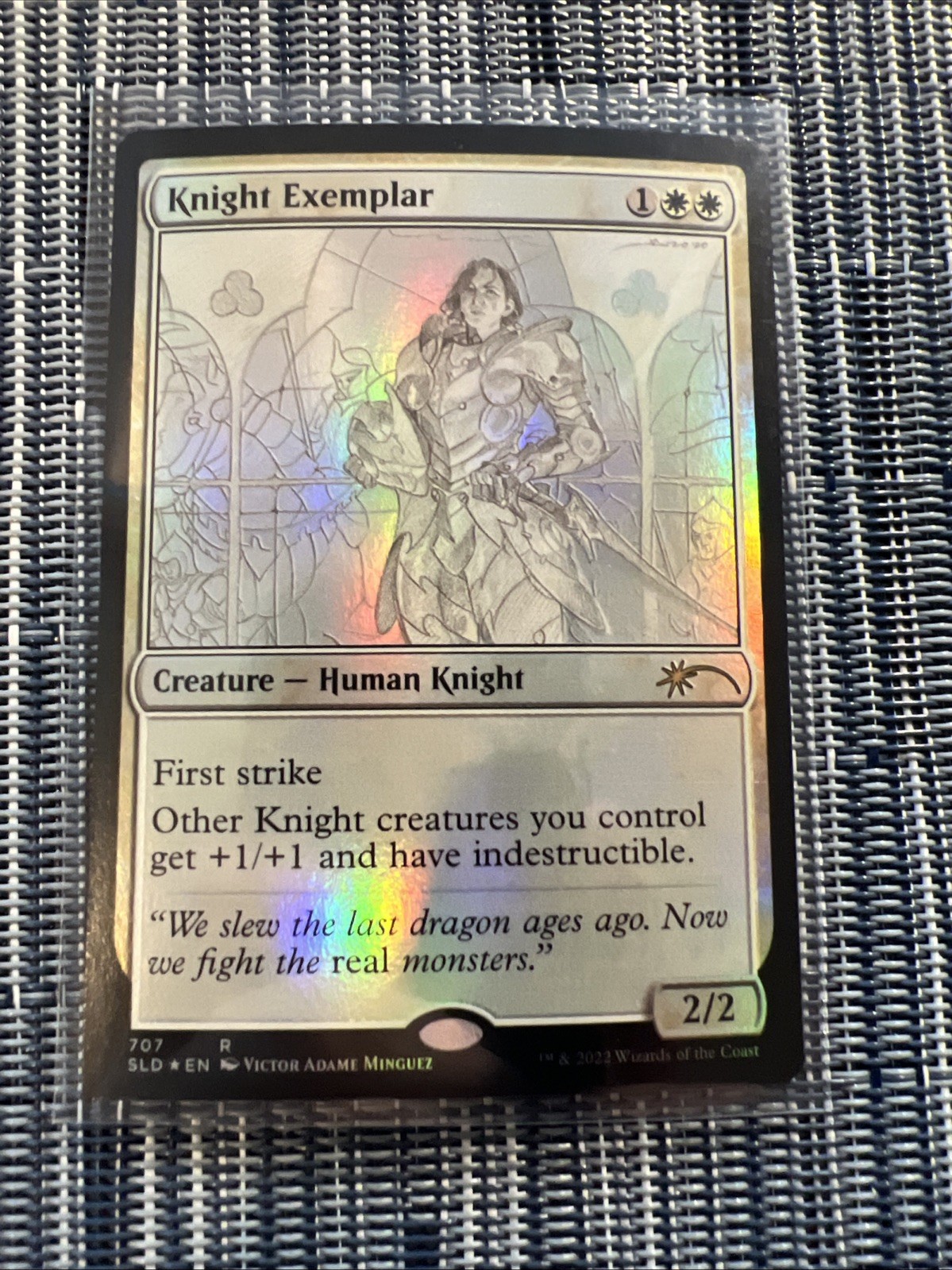 Knight Exemplar – FOIL – Secret Lair Drop – Sketch – NM – UNPLAYED – MTG