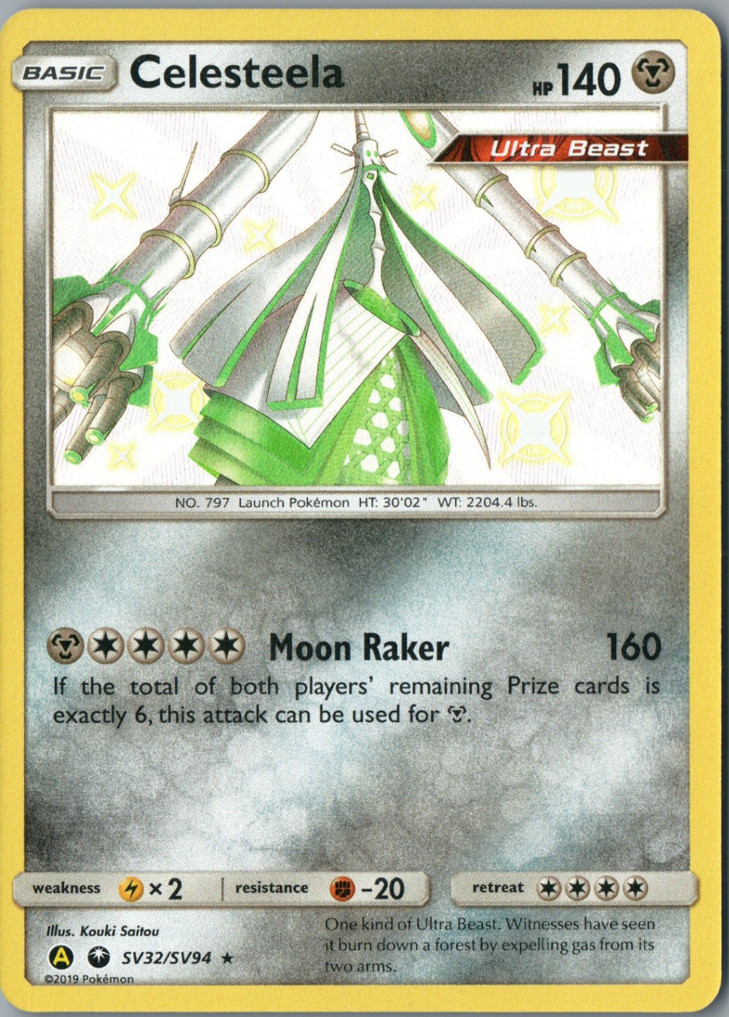 Celesteela Holo Rare SM – Celestial Storm 100/168 NM Holofoil – Pokemon