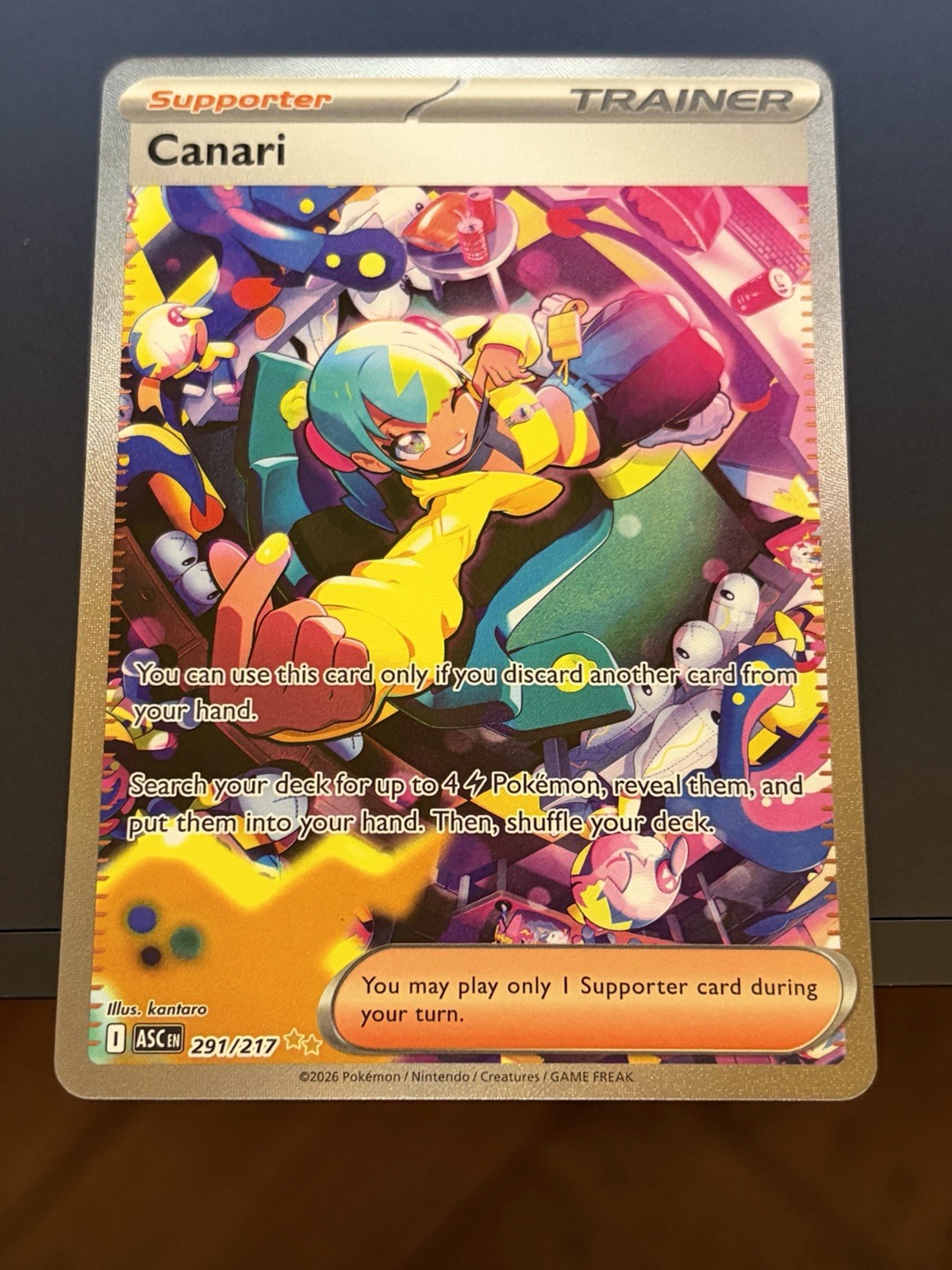 Pokemon TCG – Canari 291/217 – Special Illustration Rare – Ascending Heroes