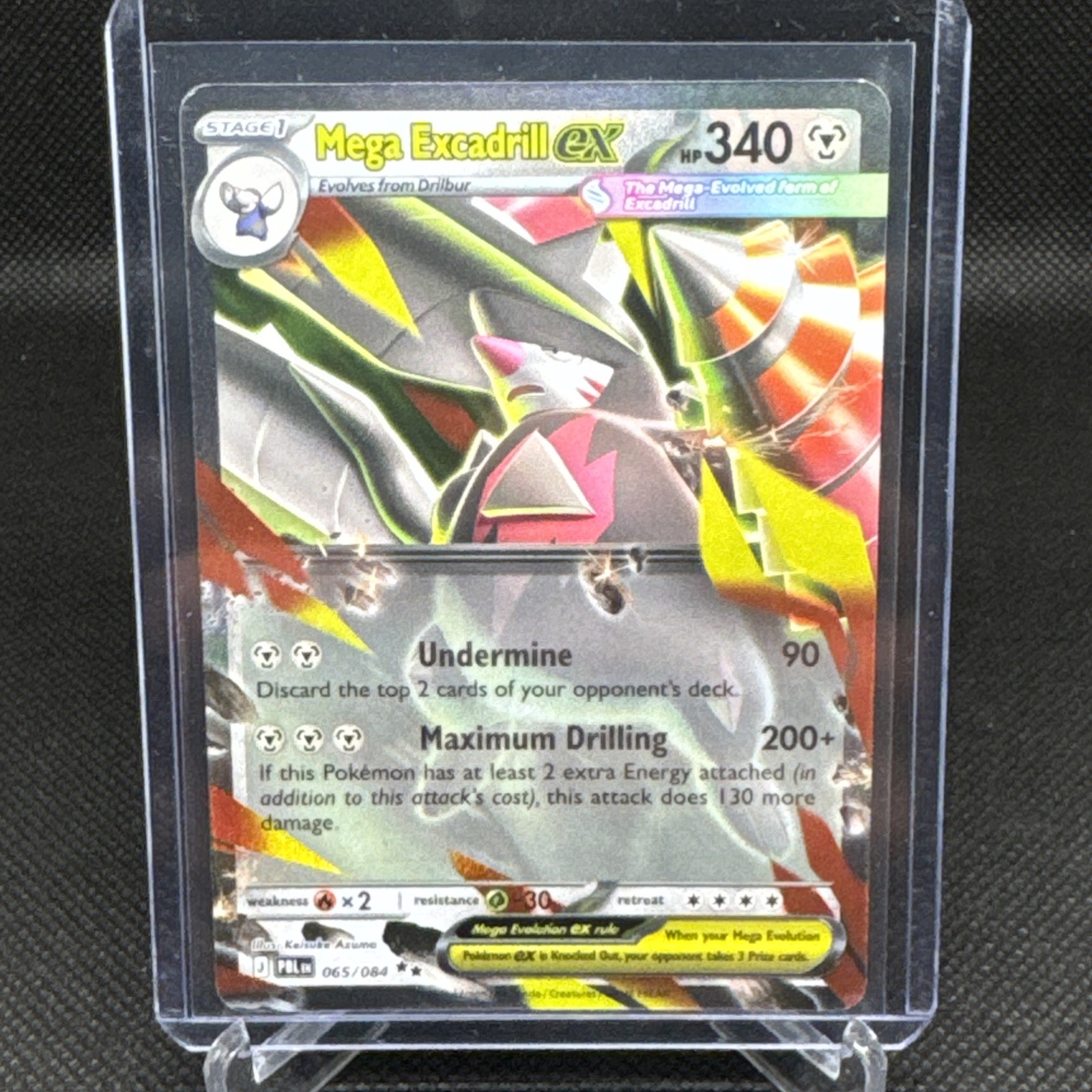 Pokemon Pitch Black – Mega Excadrill EX Ultra Rare Holo – 065/084 NM Pack Fresh