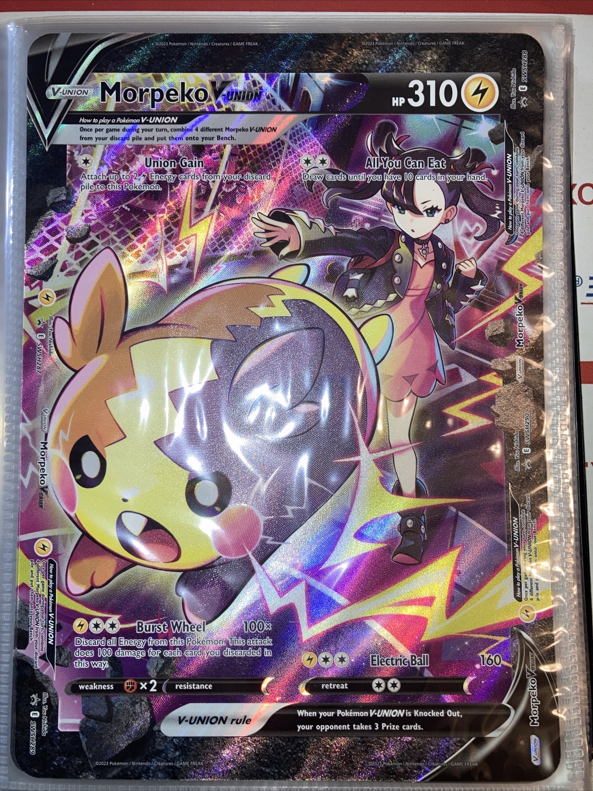 30x Pokemon SWSH Promo JUMBO / OVERSIZED Morpeko V-UNION SWSH287 – SWSH290 – NM