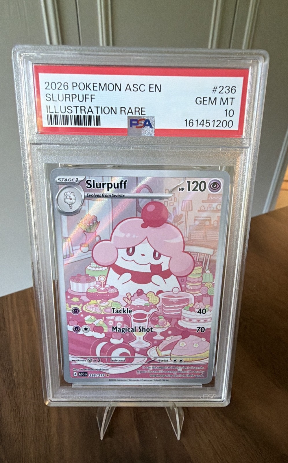 Slurpuff 236/217 Me: Ascended Heroes Illustration Rare PSA 10