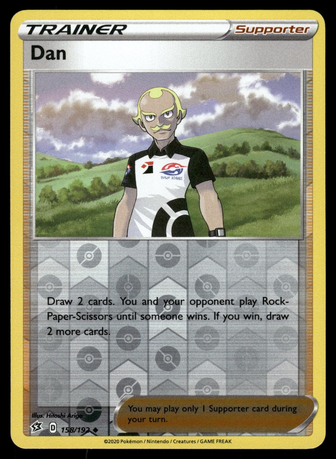 Dan 158/192 Uncommon Rebel Clash Pokemon Reverse Holo NM