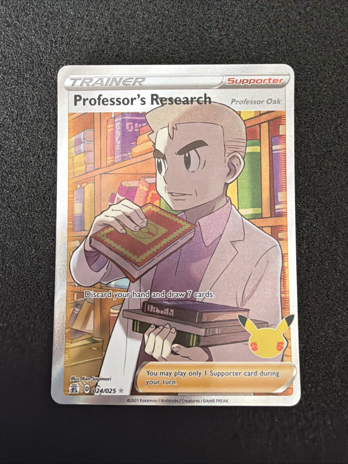 Professor’s Research 024/025 Celebrations 25th-FULL ART Holo Pokemon TCG NM #LA4