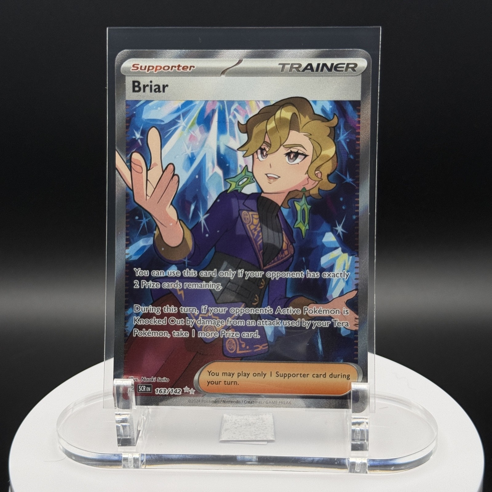 Briar 163/142 Ultra Rare Sv07: Stellar Crown Holo NM Pokémon TCG