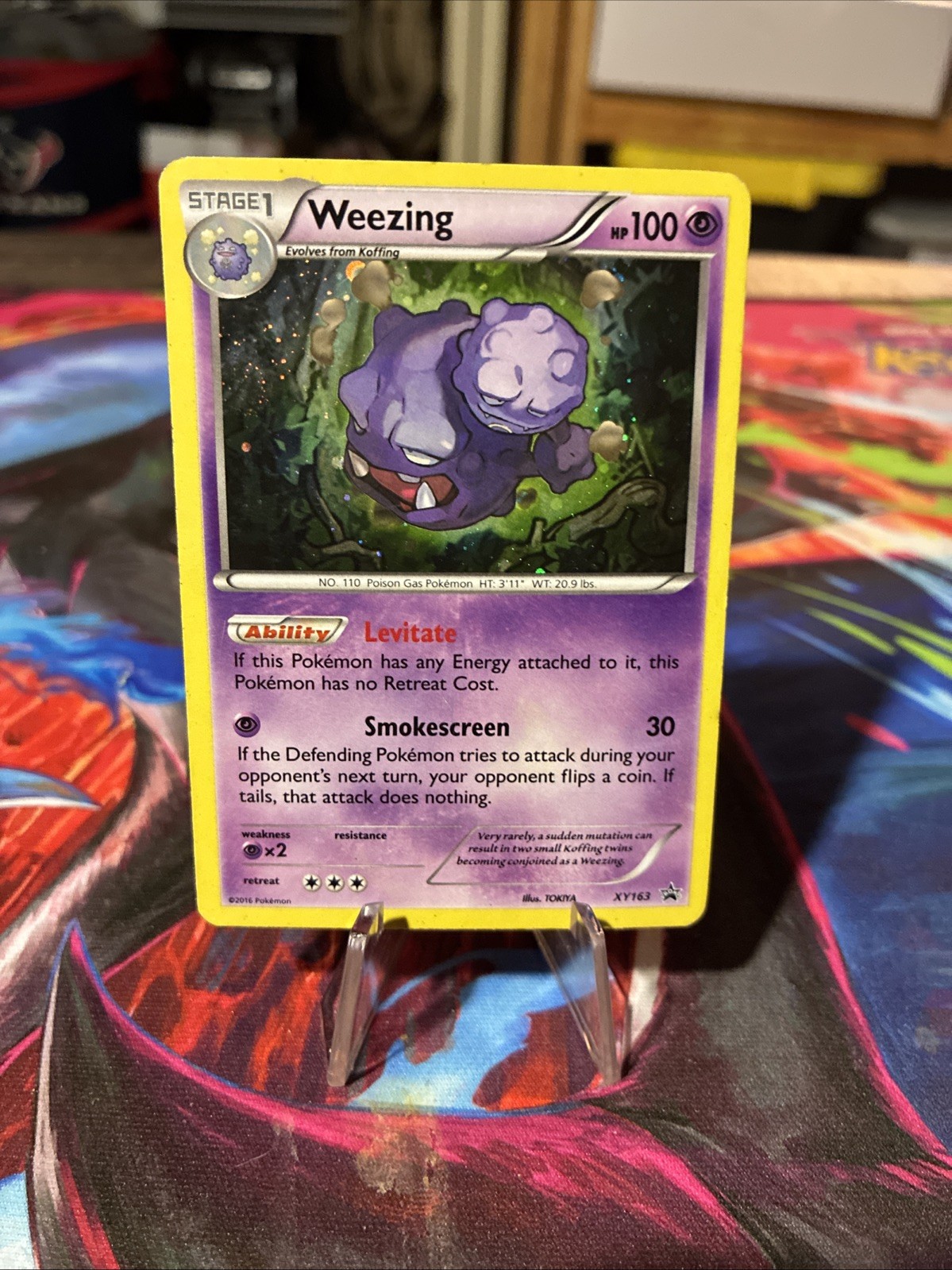 Pokemon TCG XY Weezing XY163 Black Star Promo Cosmos Holo LP!