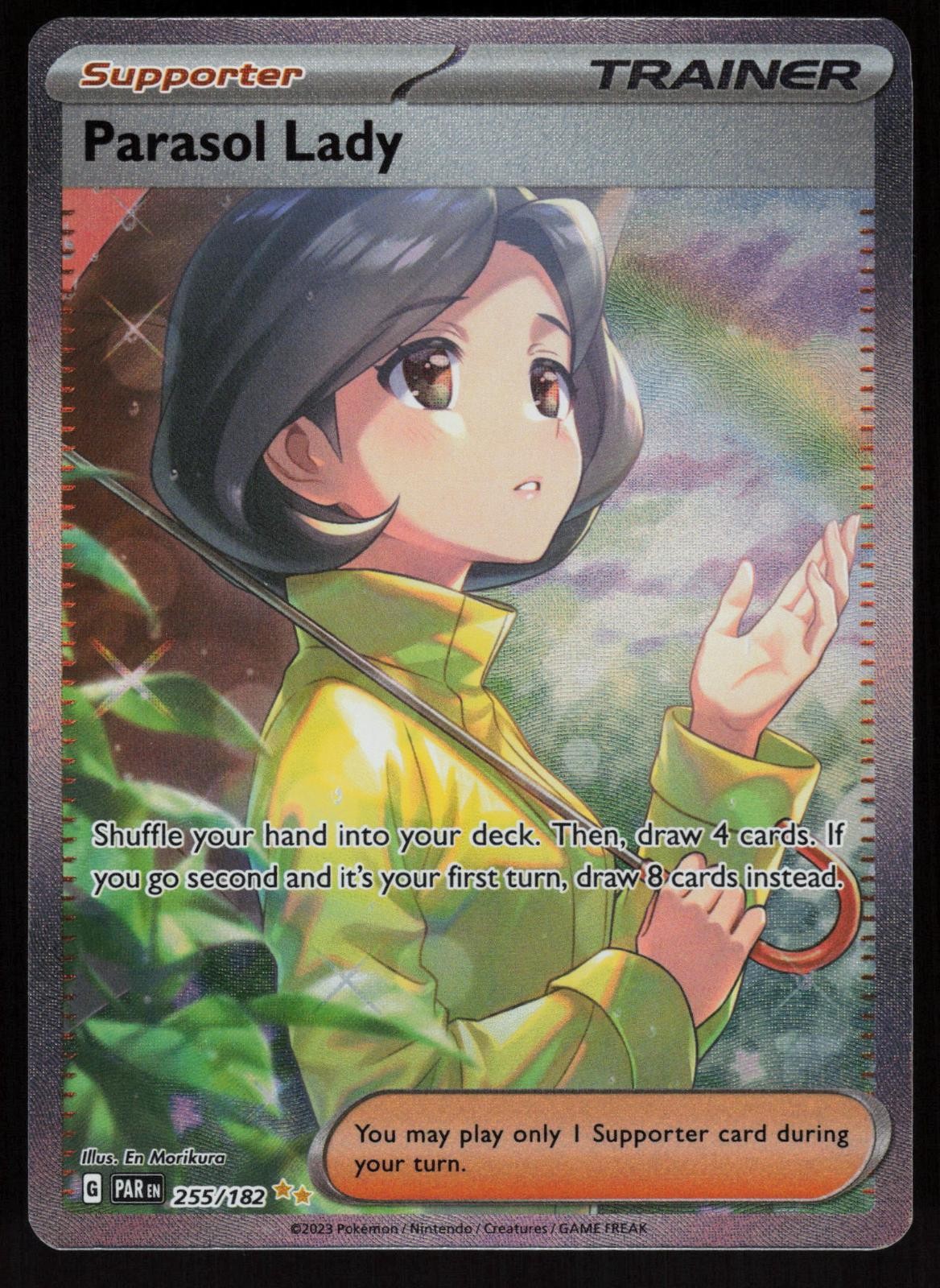 Parasol Lady 255/182 Paradox Rift Holo Special Illustration Rare POKEMON