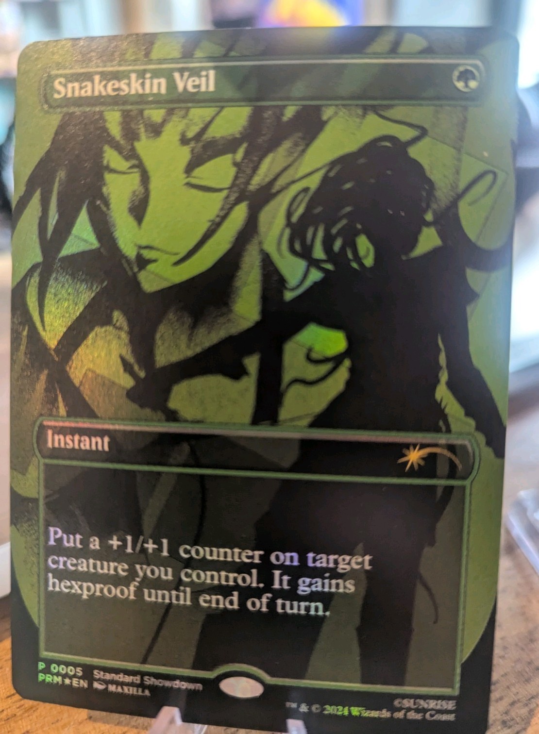 MTG Snakeskin Veil FOIL FULL ART – Standard Showdown Promo MTG Magic