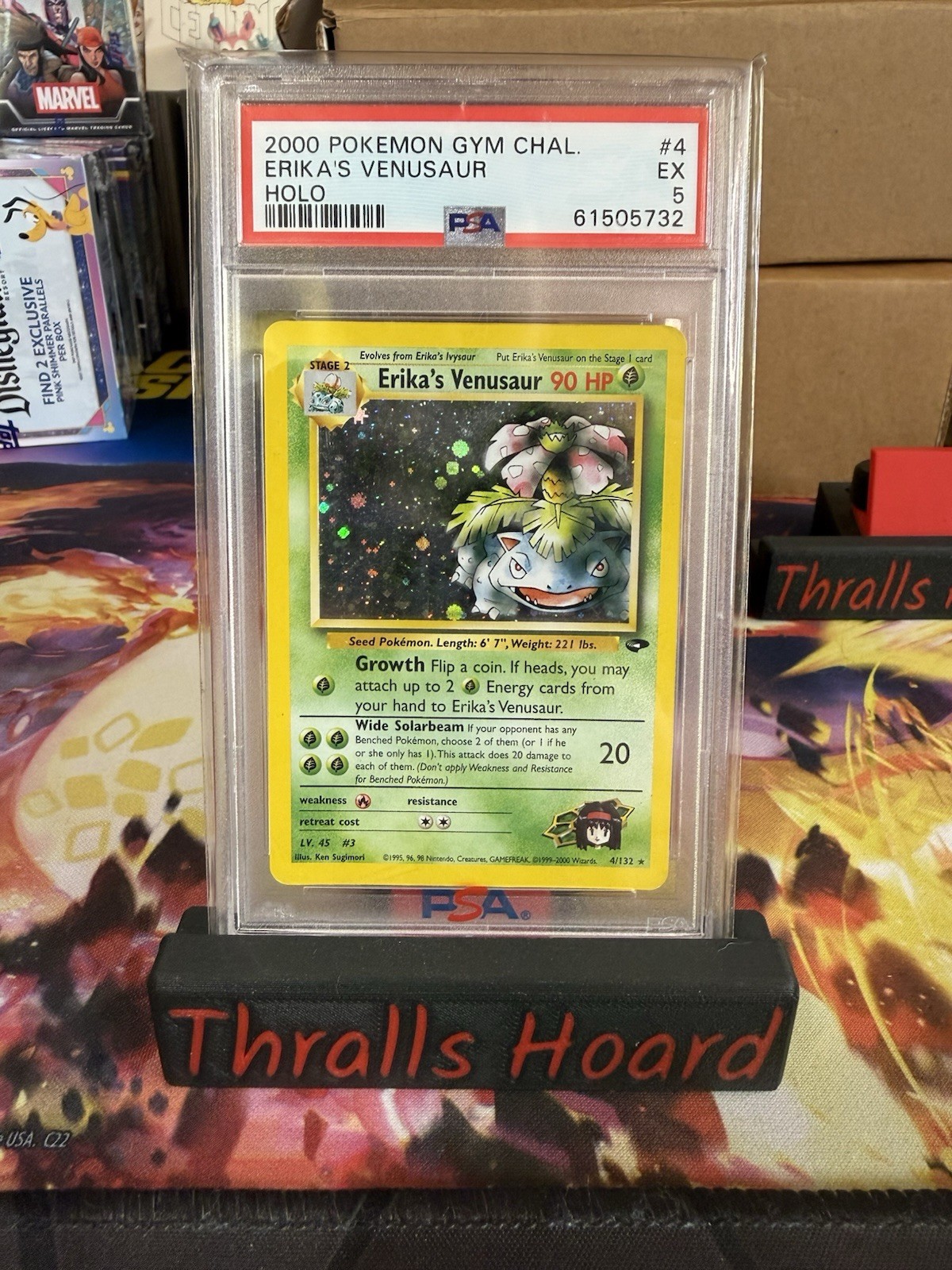 Pokemon TCG Erika’s Venusaur Holo Rare Gym Challenge 4/132 Psa 5