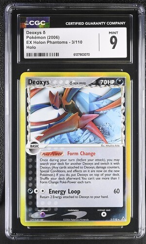 CGC 9 Deoxys 3/110 Holo Ex Holon Phantoms Delta Species Pokemon Card