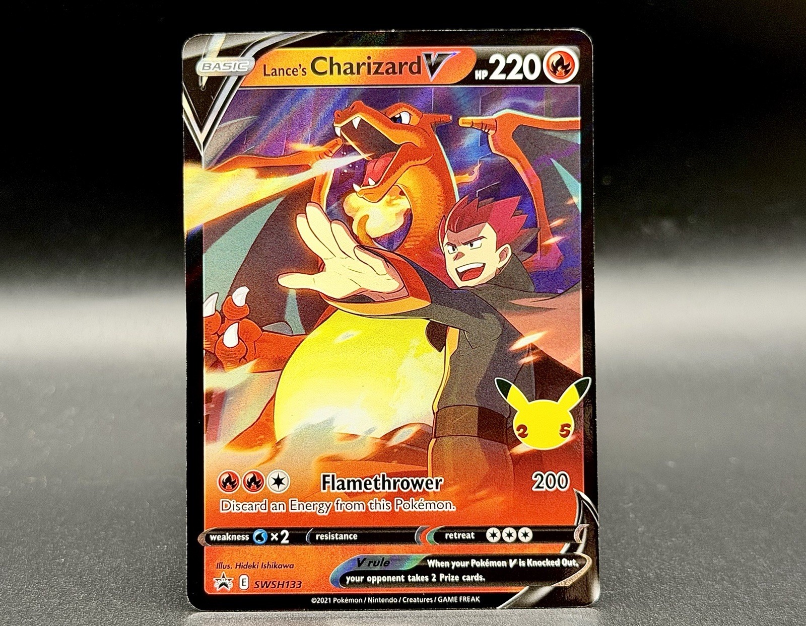 Lance’s Charizard V SWSH133 – Pokemon Celebrations Collection Promo Charizard NM
