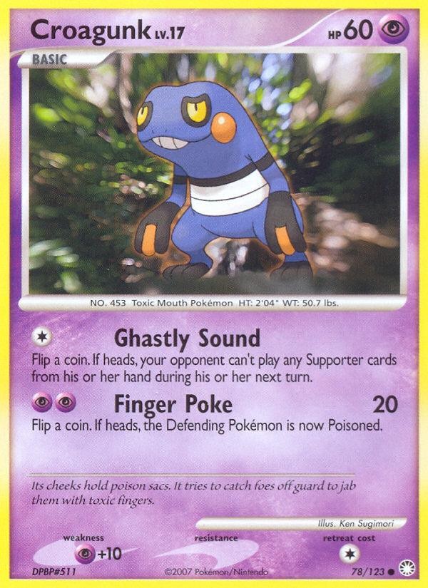 Pokemon Croagunk (78/129) Mysterious Treasures LP