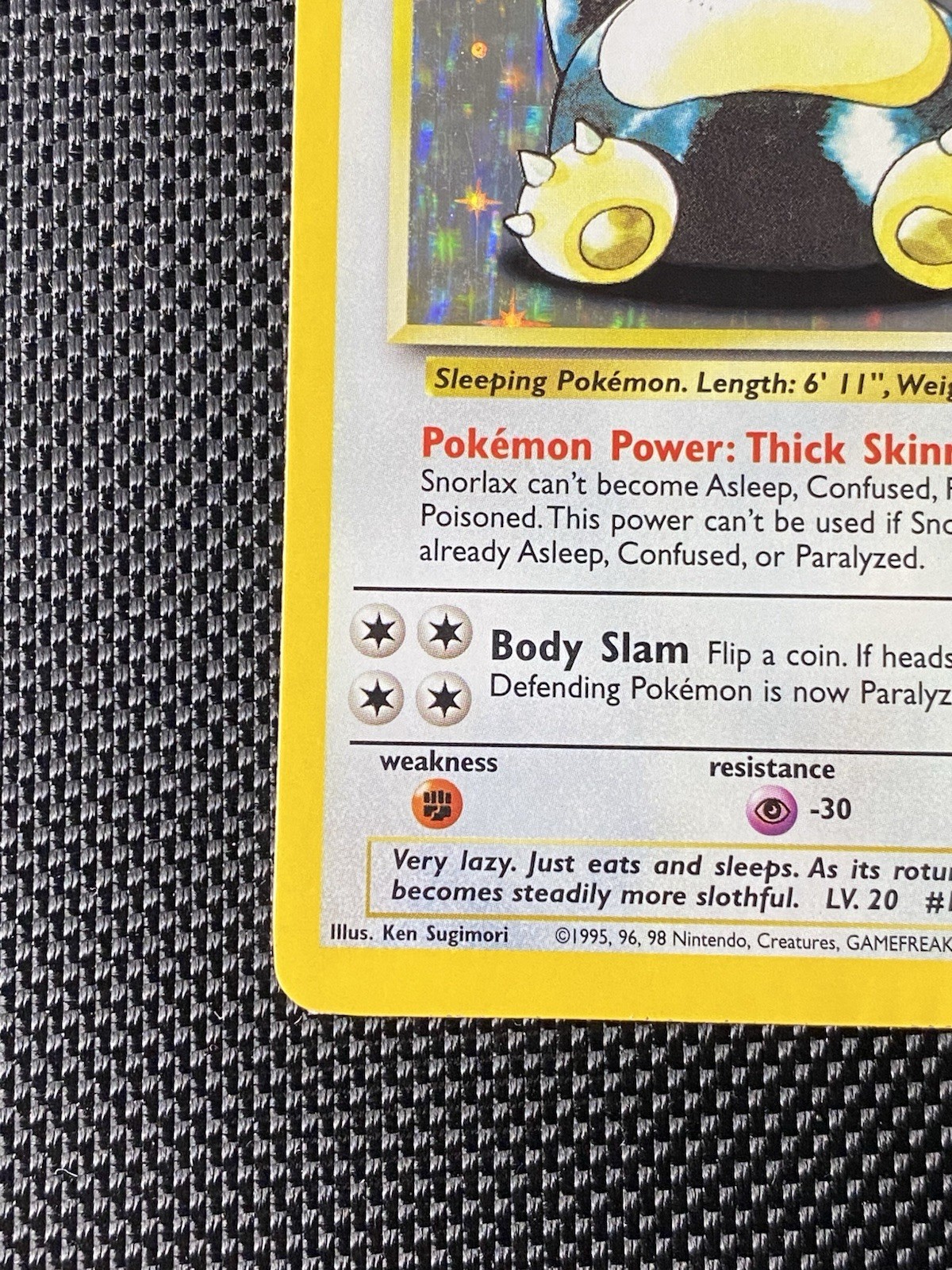 Pokémon TCG Snorlax Holo Card Jungle Set, Unlimited Rare, Card 11/64 LP