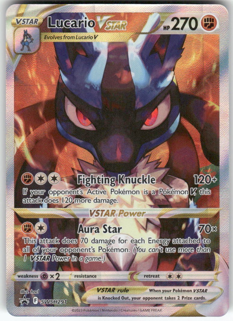 Lucario VSTAR SWSH291 Holo Sword & Shield Promo Pokemon NM hncl