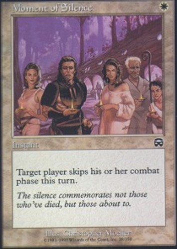 Light Play x 1 Moment of Silence – Foil Mercadian Masques